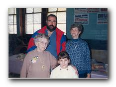 Ron, Dot, Gladys Hutton, Katlyn