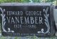 Edward G Vanember Headstone